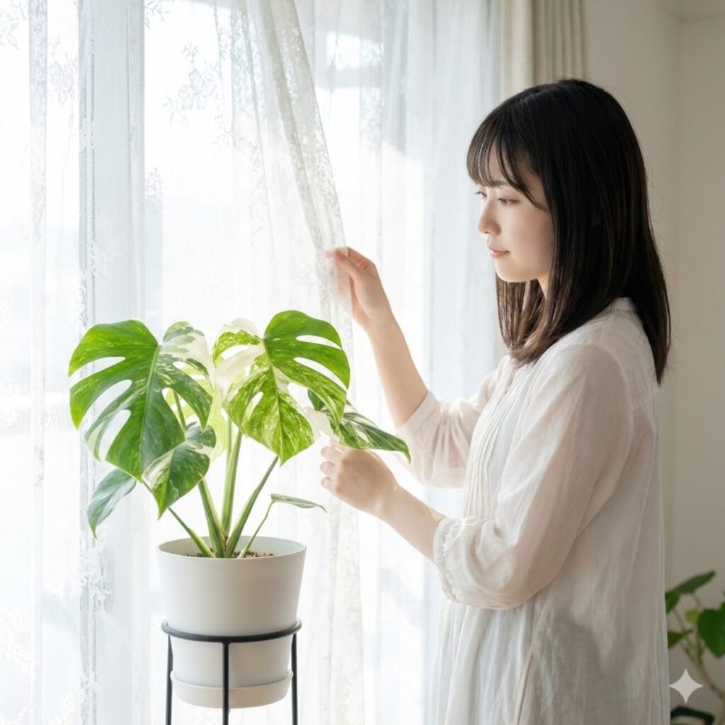 バランス重視の一株！最高品質ホワイトタイガー！斑入りモンステラ 