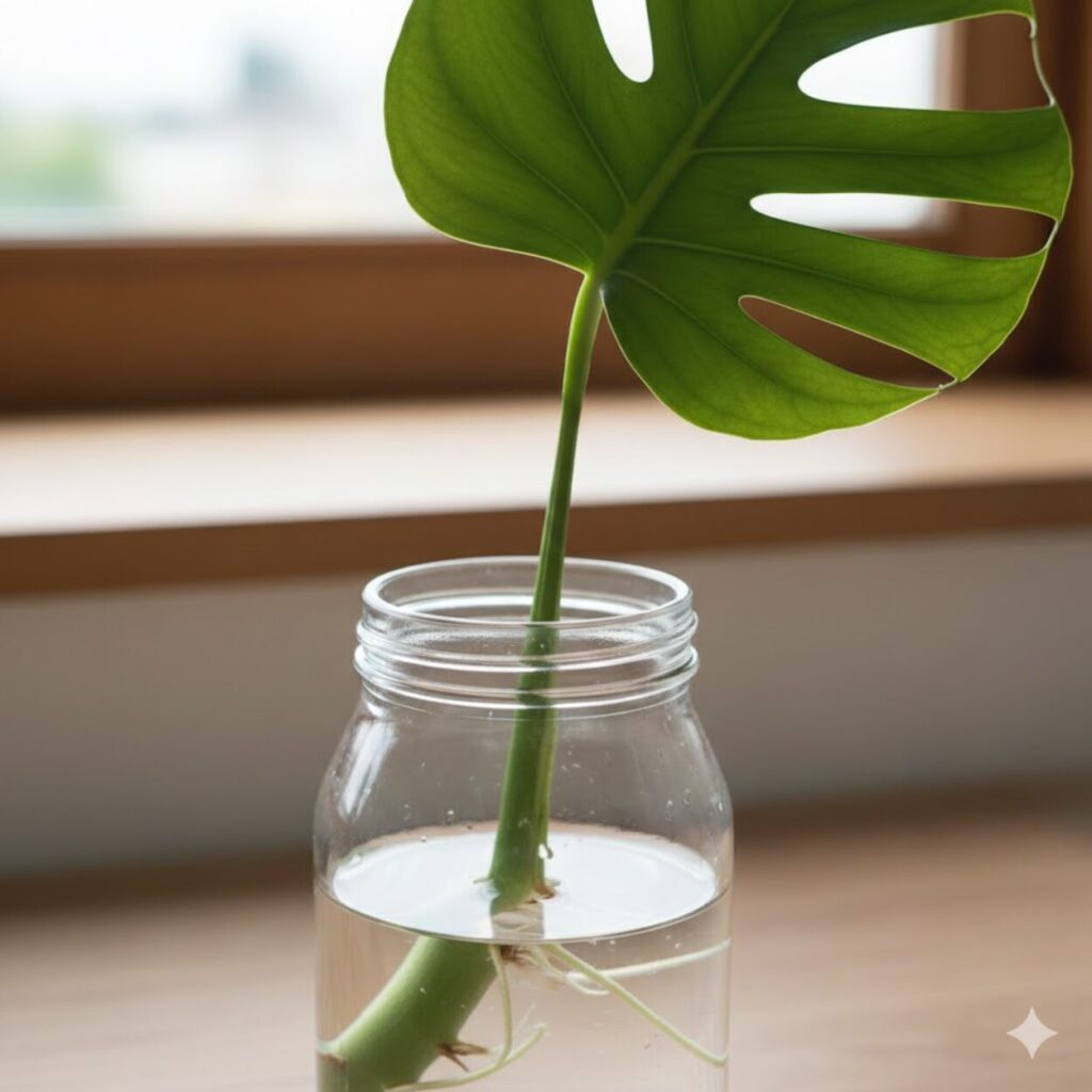 モンステラの挿し木は気根なしでも成功する？