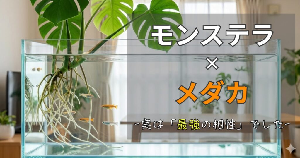 モンステラの水耕栽培でメダカとの共生は可能？毒性と安全に栽培する方法を解説