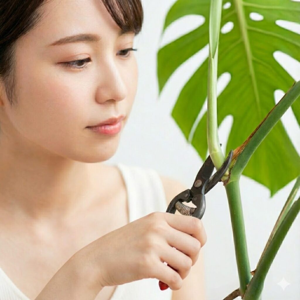 モンステラ 剪定はどこを切るのが正解か
