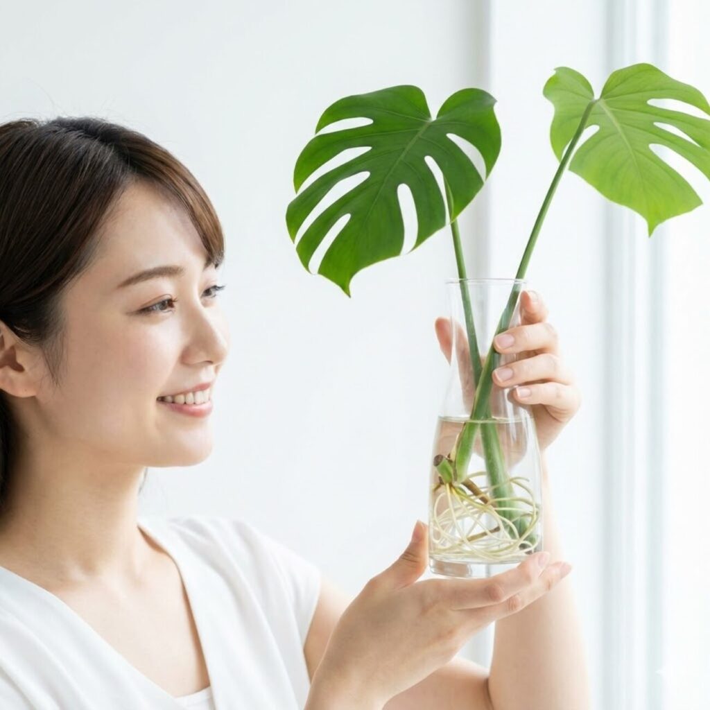 手軽なモンステラの水差し管理のコツ