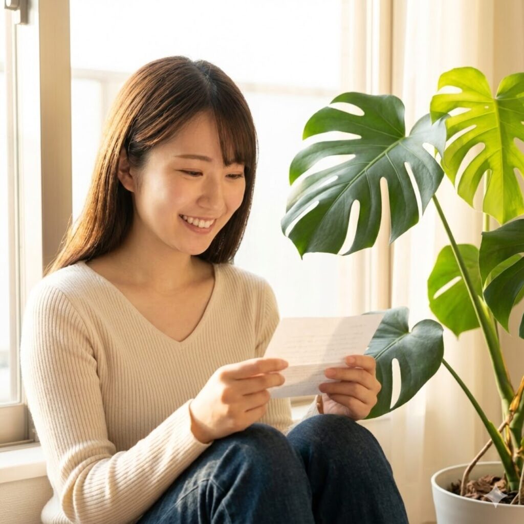 モンステラ 花言葉は「希望と便り」