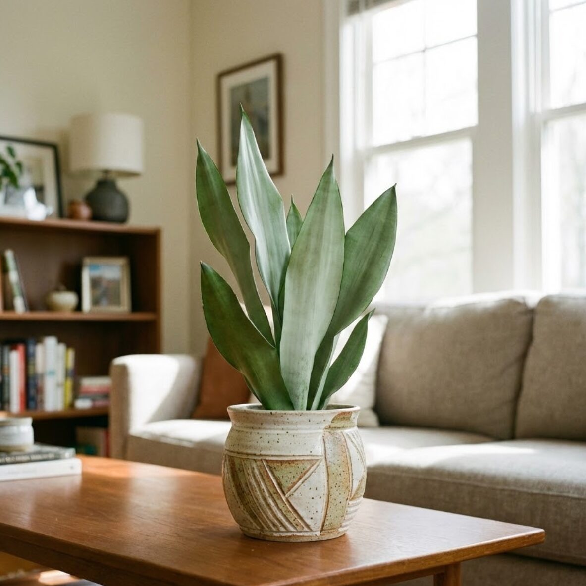 サンスベリア・ムーンシャイン（Sansevieria-trifasciata-Moonshine）