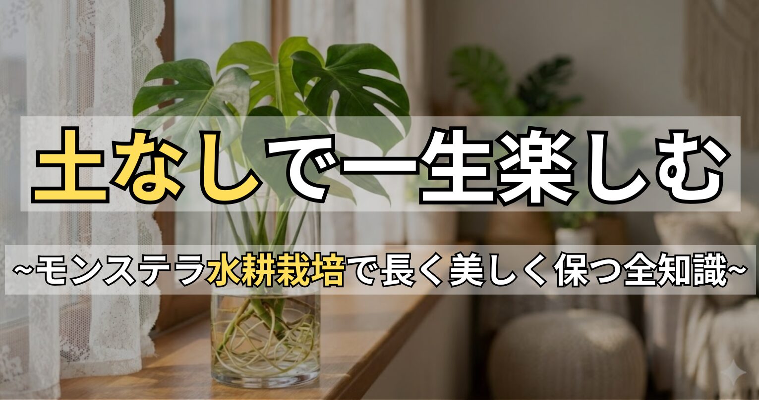 モンステラの水耕栽培はずっとできる？根腐れを防ぐ管理と冬越し術