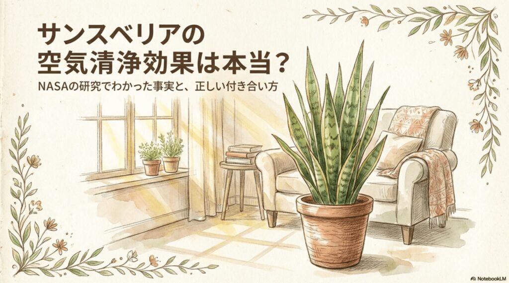 サンスベリアの空気清浄効果は本当？NASAの研究でわかった事実と正しい付き合い方