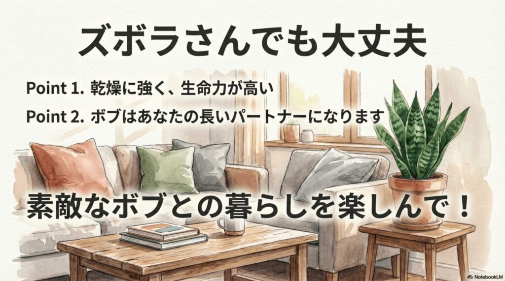 手間がかからず長く付き合えるサンスベリア・ボブとの暮らし